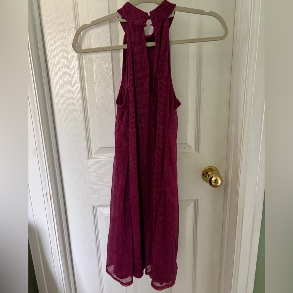 Nine West Backless Magenta Dress